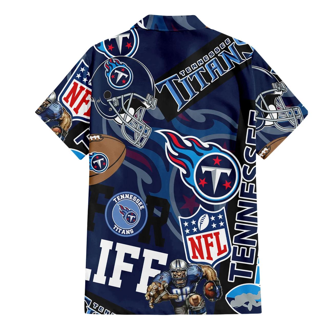 Tennessee Titans Custom Limited Edition For Life Hawaiian Shirt and Shorts AZHAHWSS000266