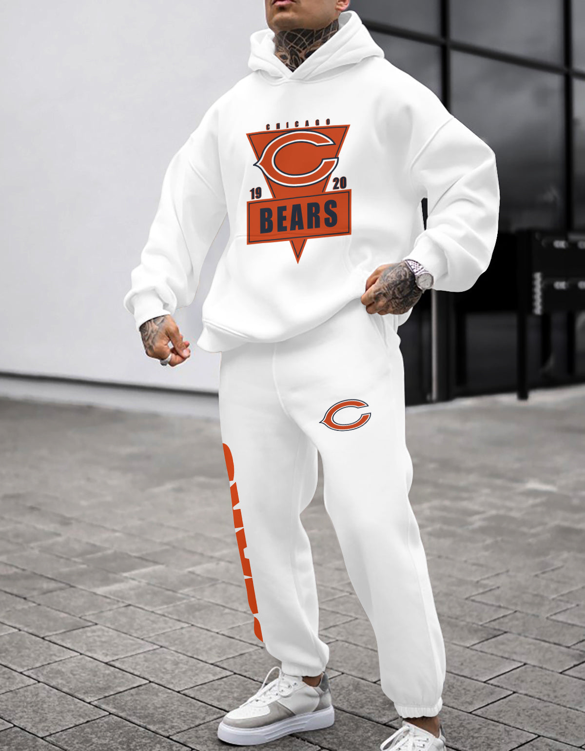 Chicago Bears Combo Pullover Hoodie And Sweatpants AZBTPHSP000231