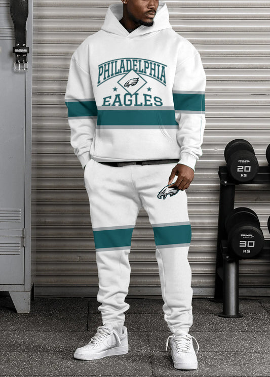 Philadelphia Eagles Combo Pullover Hoodie And Sweatpants AZBTPHSP000337