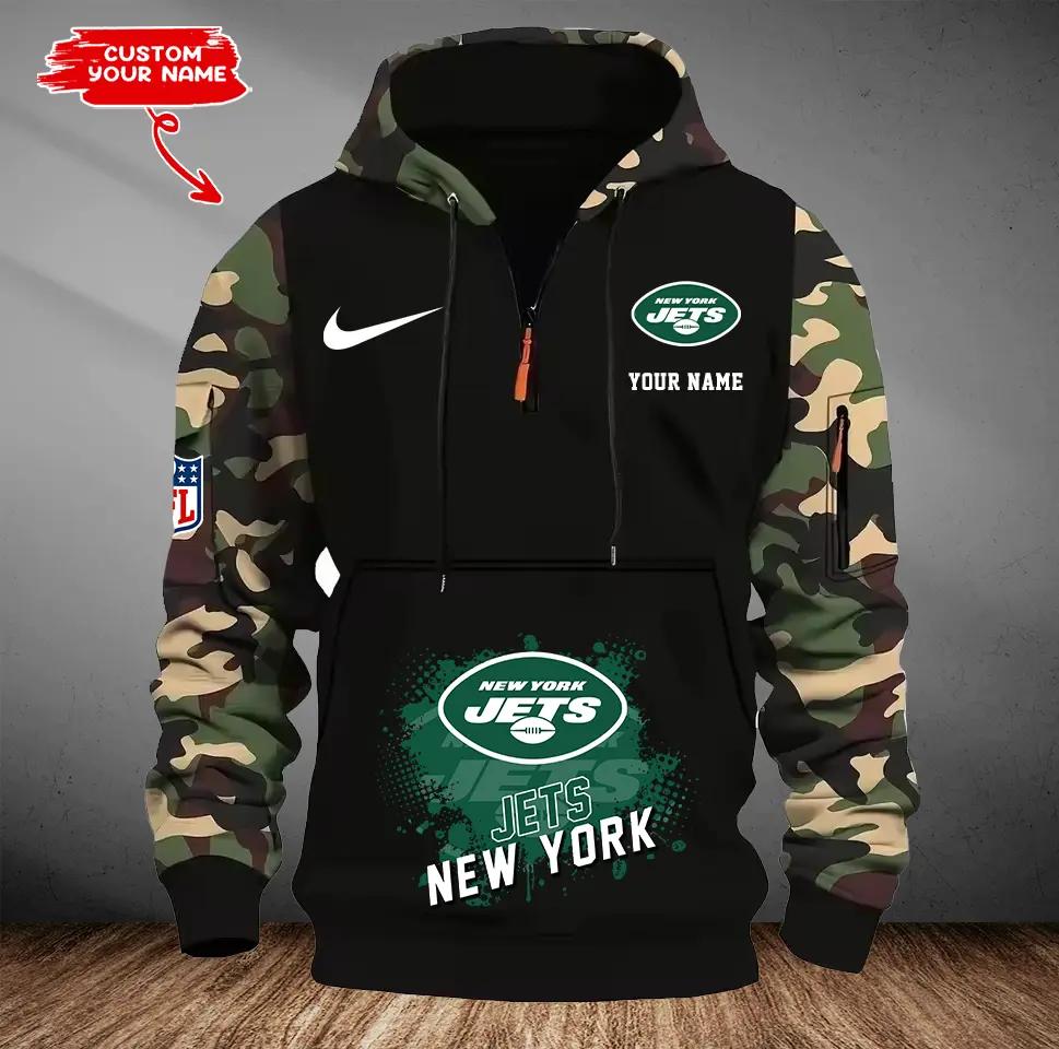 New York Jets Camouflage Hooded Sweatshirt HA56