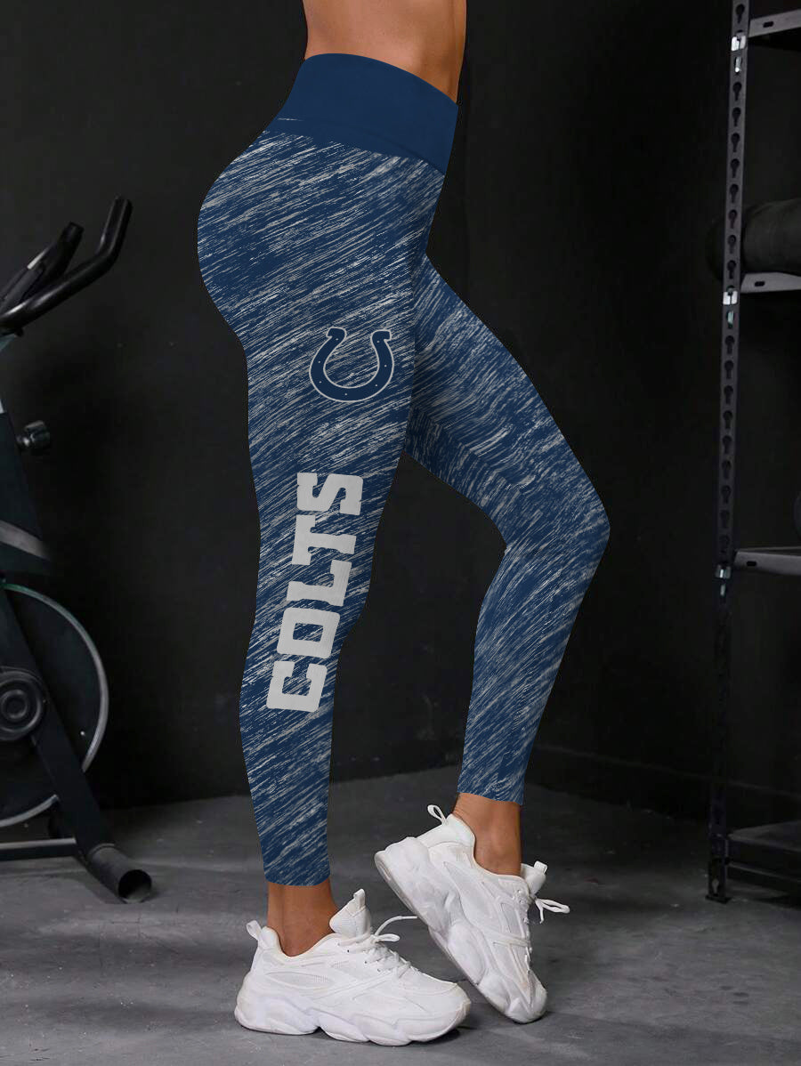 Indianapolis Colts High Waist Push Up Printed Leggings (1)