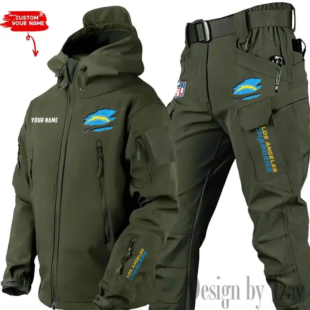 Los Angeles Chargers Outdoor Jacket and Pants 000086