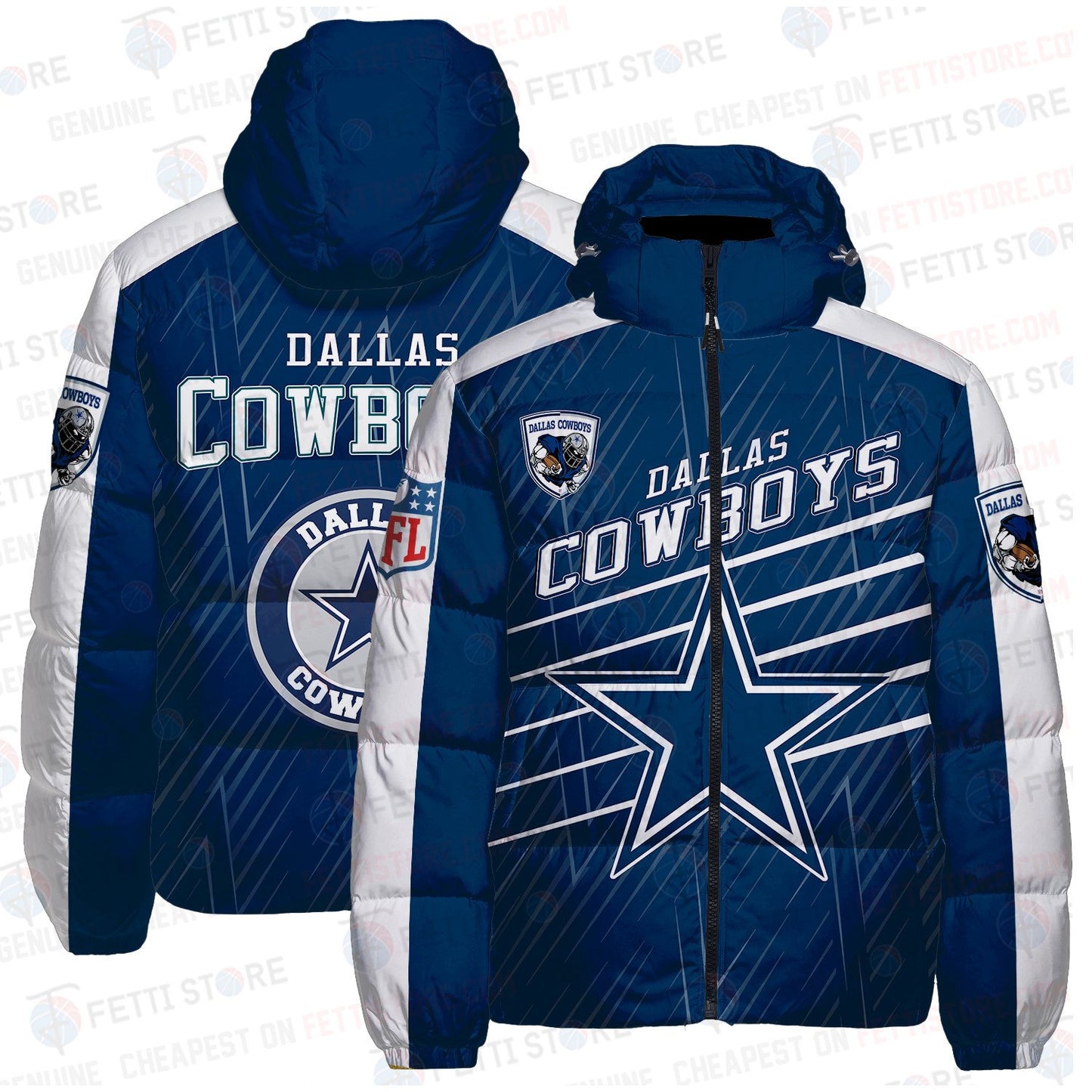 Dallas Cowboys CozyCloud Down Jacket AZBTDWJ000162