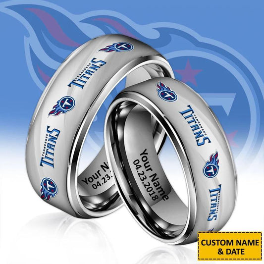 Tennessee Titans Special Stainless Ring Custom Name AZBTSR000047