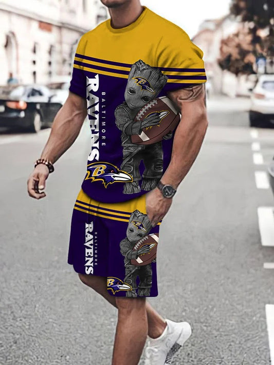 Baltimore Ravens T-shirt and Shorts AZTS250