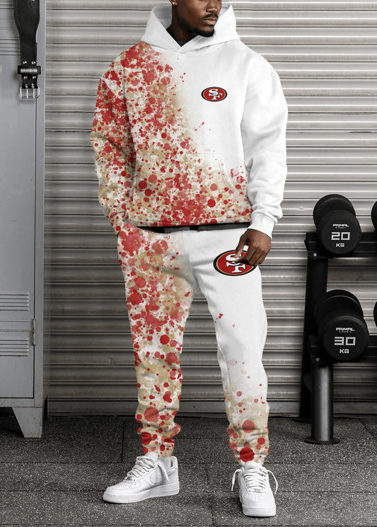 San Francisco 49ers Combo Pullover Hoodie And Sweatpants AZBTPHSP000441