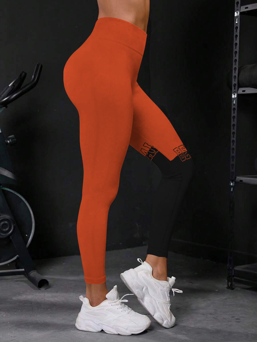 Cincinnati Bengals High Waist Push Up Printed Leggings (2)