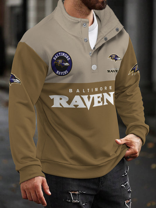 Baltimore Ravens Casual Colorful Stand Collar Sweatshirt AZBTSCSW000328