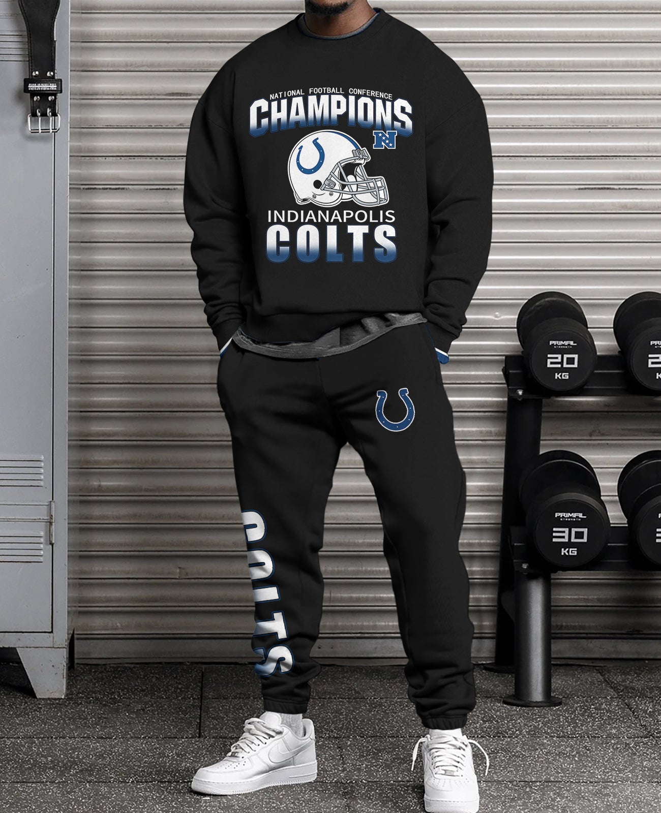 Indianapolis Colts Combo 3D Sweatsuit and Sweatpants Unisex CBSP168