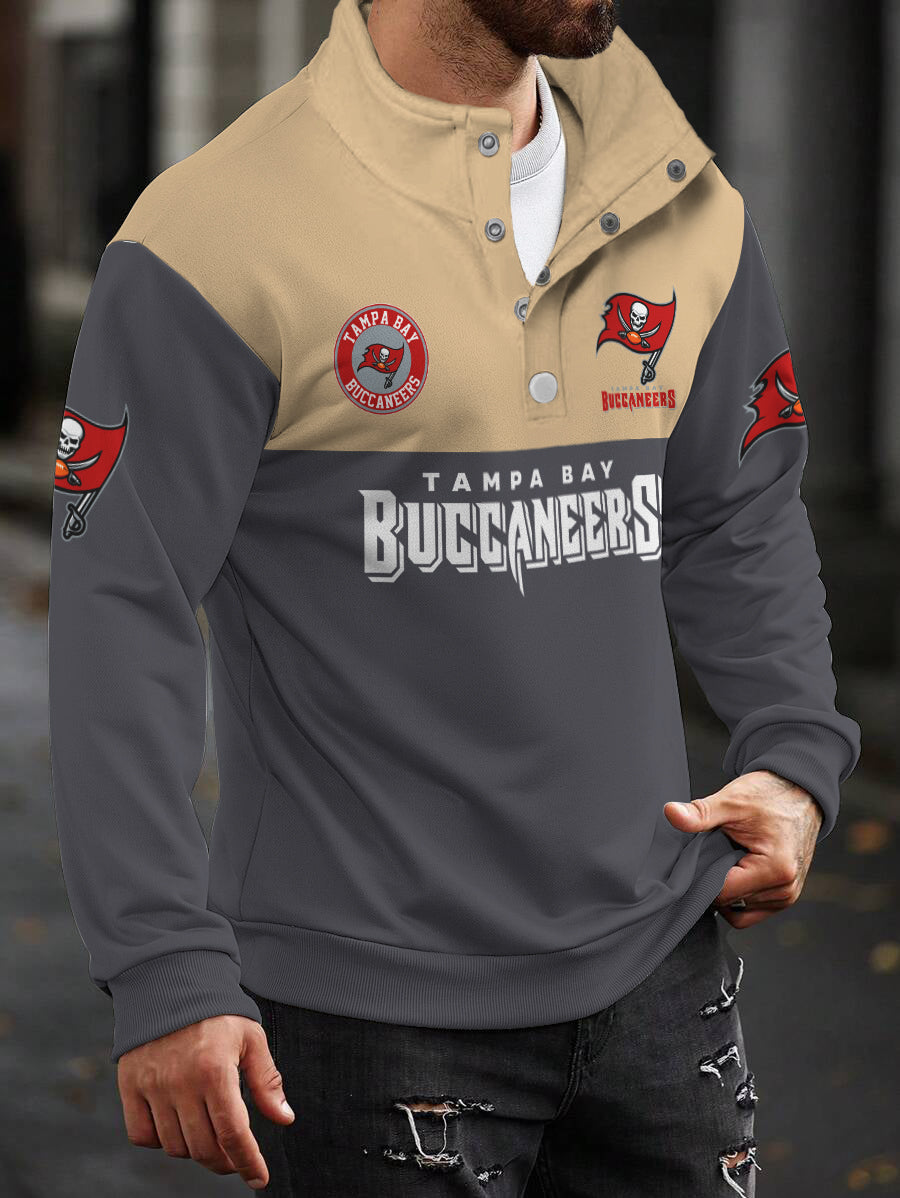 Tampa Bay Buccaneers Casual Colorful Stand Collar Sweatshirt AZBTSCSW000481