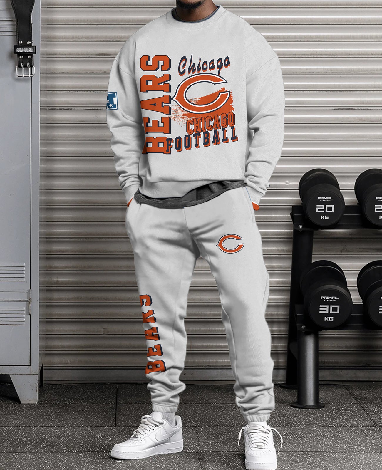 Chicago Bears Combo 3D Sweatsuit and Sweatpants Unisex CBSP15