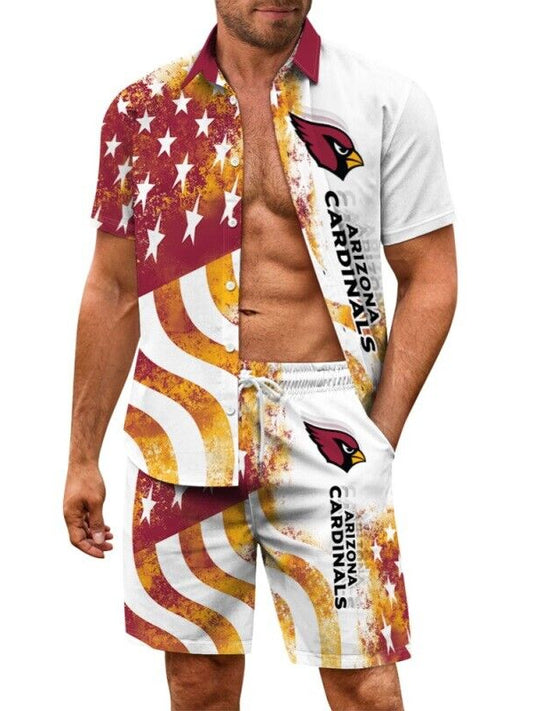 Arizona Cardinals Combo Hawaiian Shirt and Shorts AZBTHWSS000102