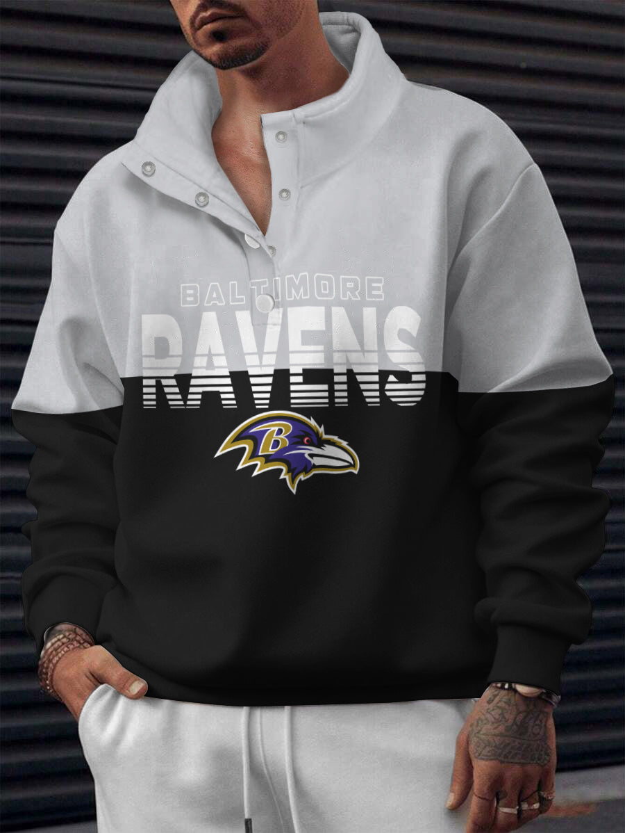 Baltimore Ravens Casual Colorful Stand Collar Sweatshirt AZBTSCSW000549