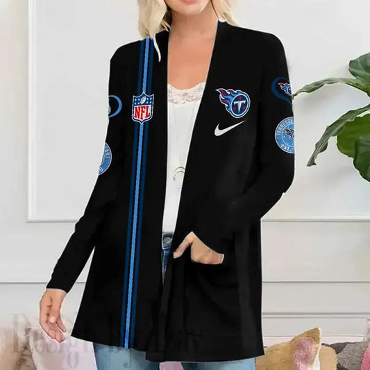 Tennessee Titans Women Patch Pocket Cardigan BT191