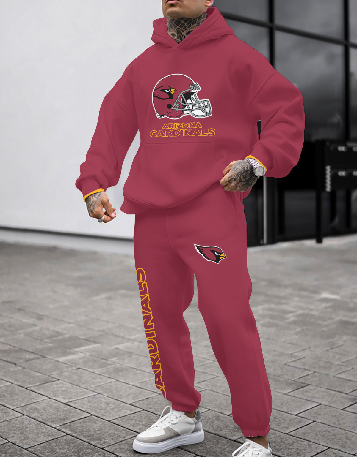 Arizona Cardinals Combo Pullover Hoodie And Sweatpants AZBTPHSP000395