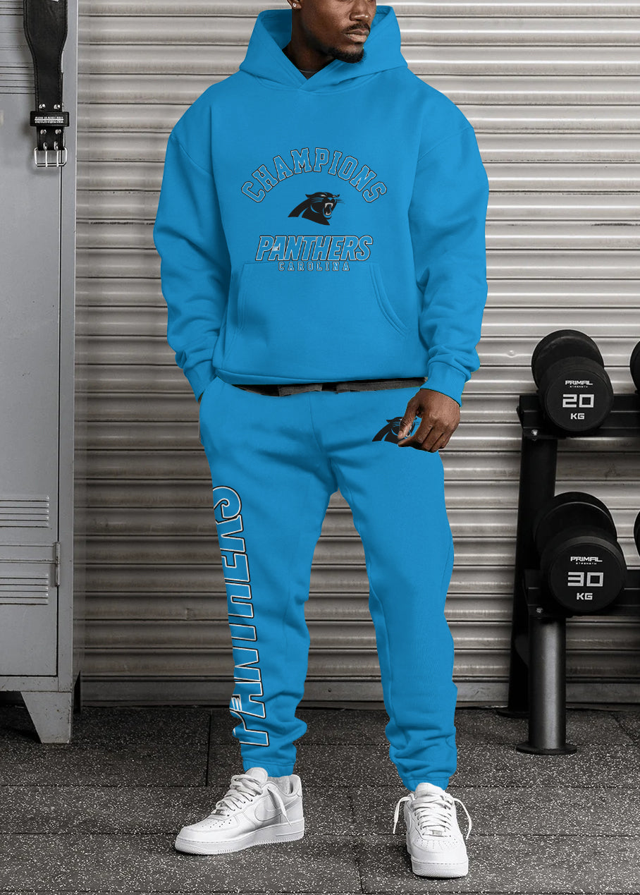 Carolina Panthers Combo Pullover Hoodie And Sweatpants AZBTPHSP000097