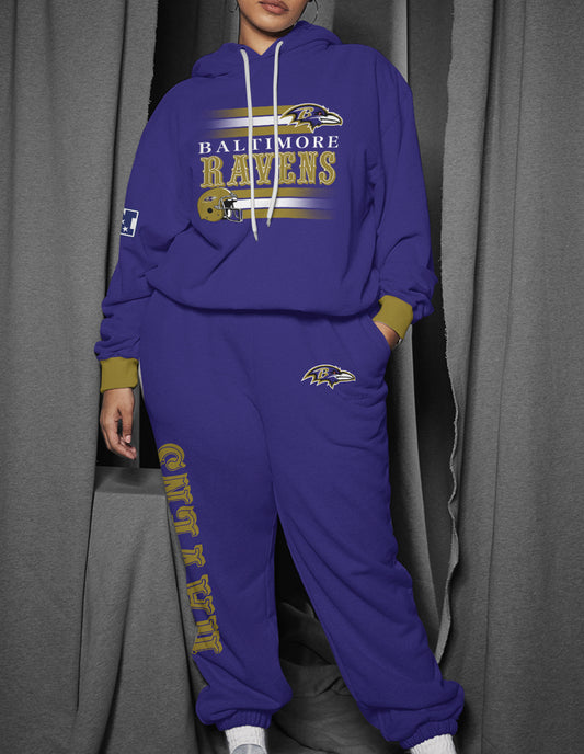Baltimore Ravens Combo Pullover Hoodie And Sweatpants AZBTPHSP000164