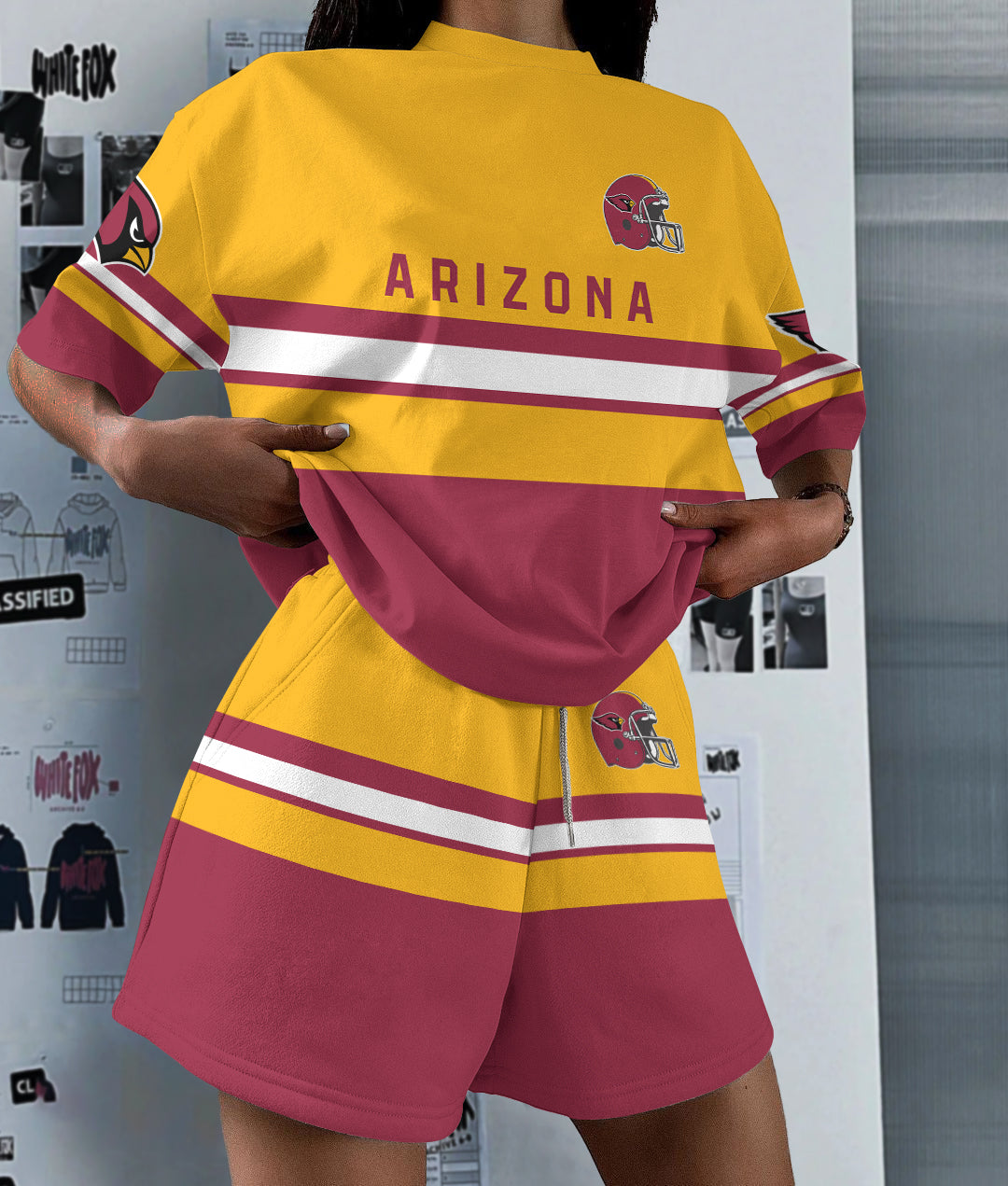 Arizona Cardinals Limited Edition Top And Shorts Two-Piece Suits (4)