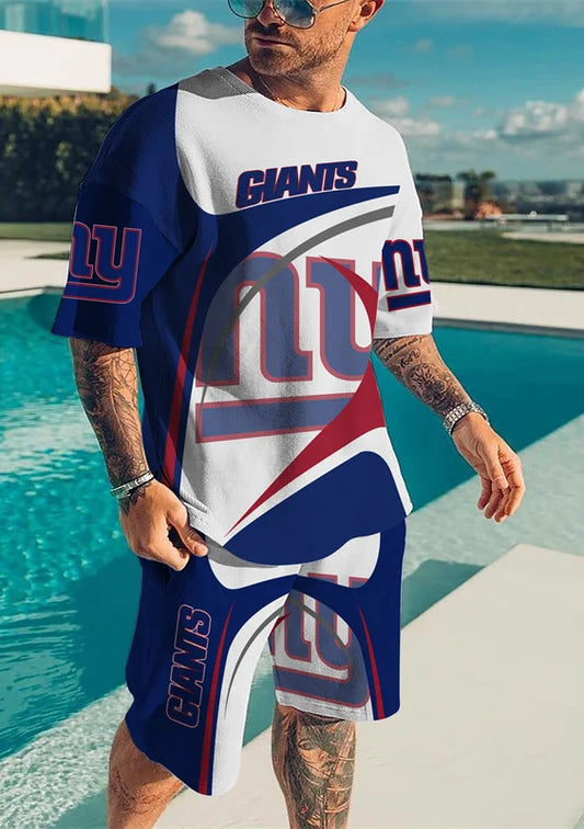 New York Giants T-shirt and shorts AZTS037