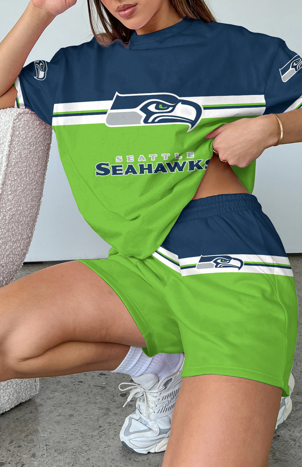 Seattle Seahawks Limited Edition Top And Shorts Two-Piece Suits