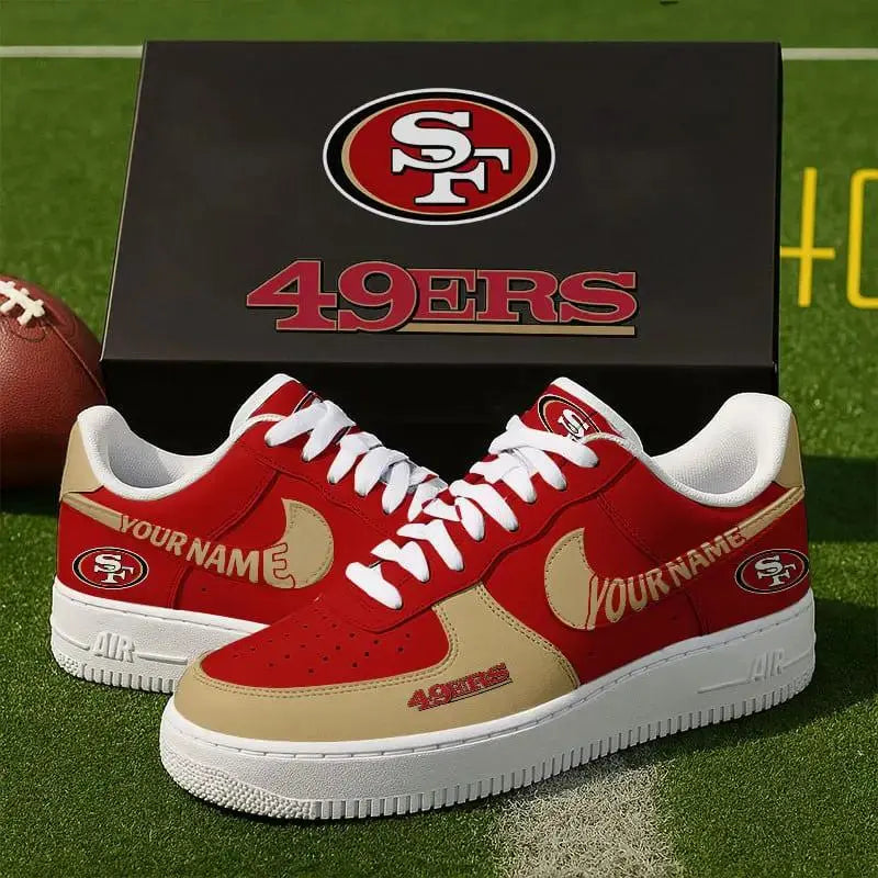 San Francisco 49ers New Personalized AF1-1 Sneakers 2025 AZBTAF1N000028