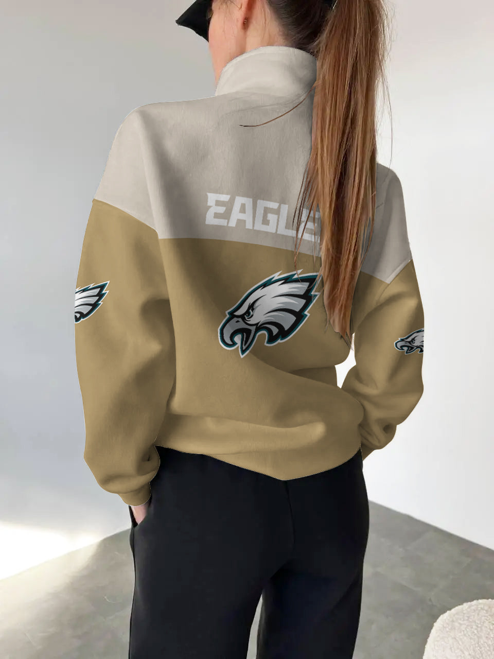 Philadelphia Eagles Casual Colorful Stand Collar Sweatshirt AZBTSCSW000391