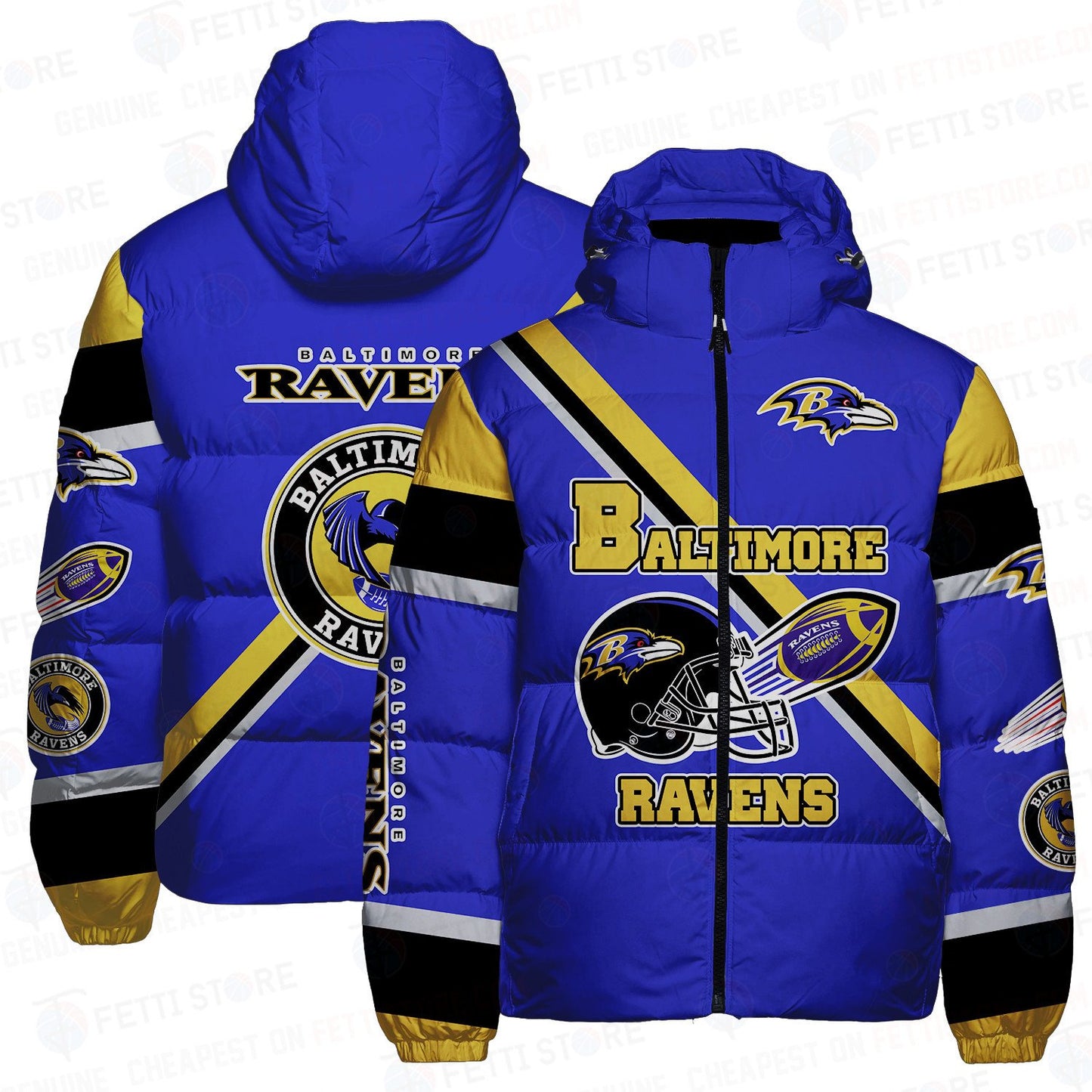 Baltimore Ravens CozyCloud Down Jacket AZBTDWJ000102