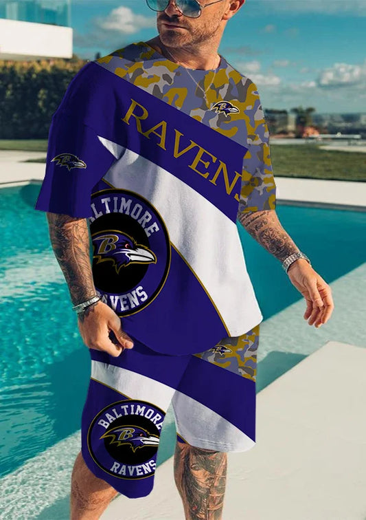 Baltimore Ravens T-shirt and Shorts AZTS243