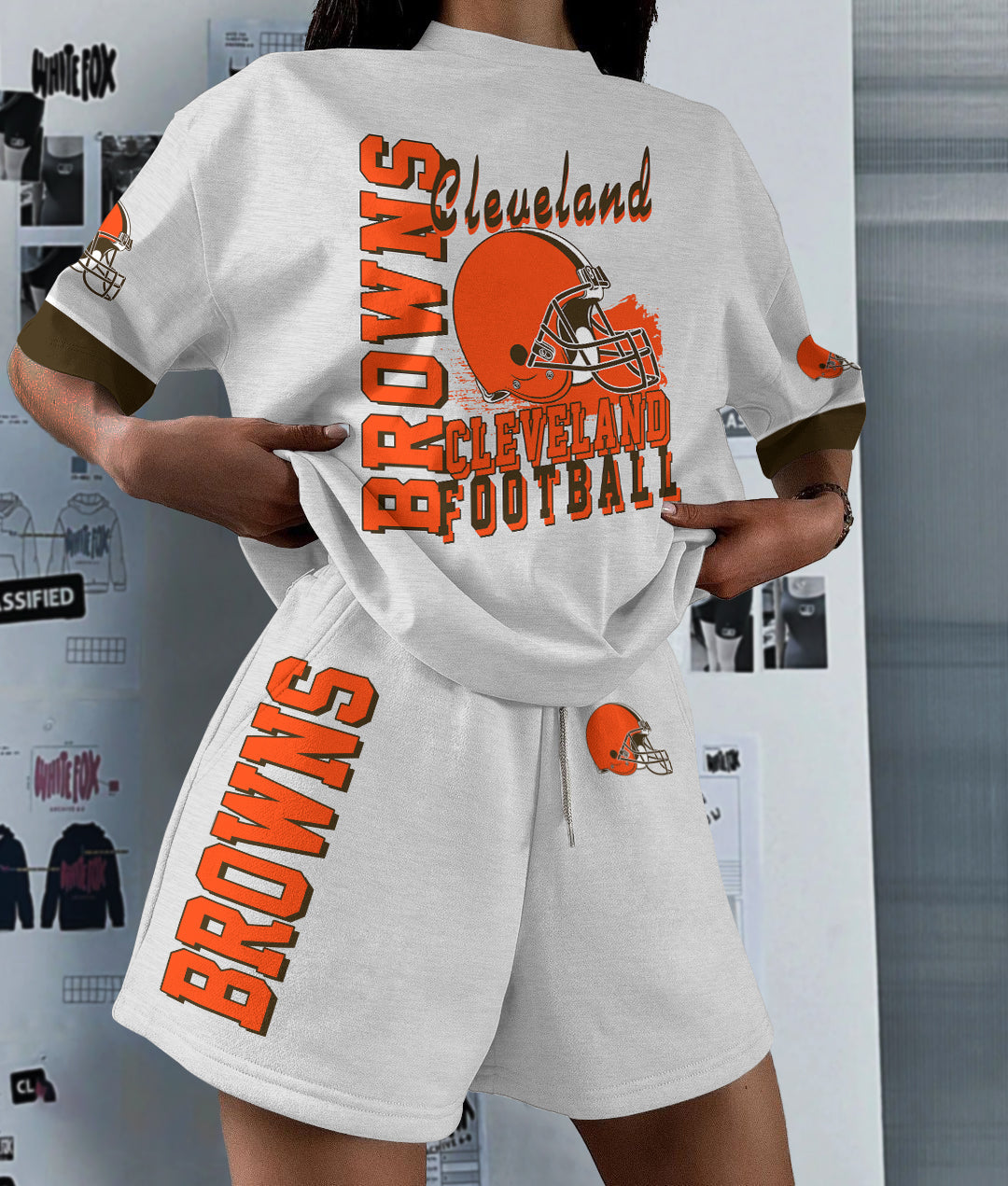 Cleveland Browns Limited Edition Top And Shorts Two-Piece Suits (2)
