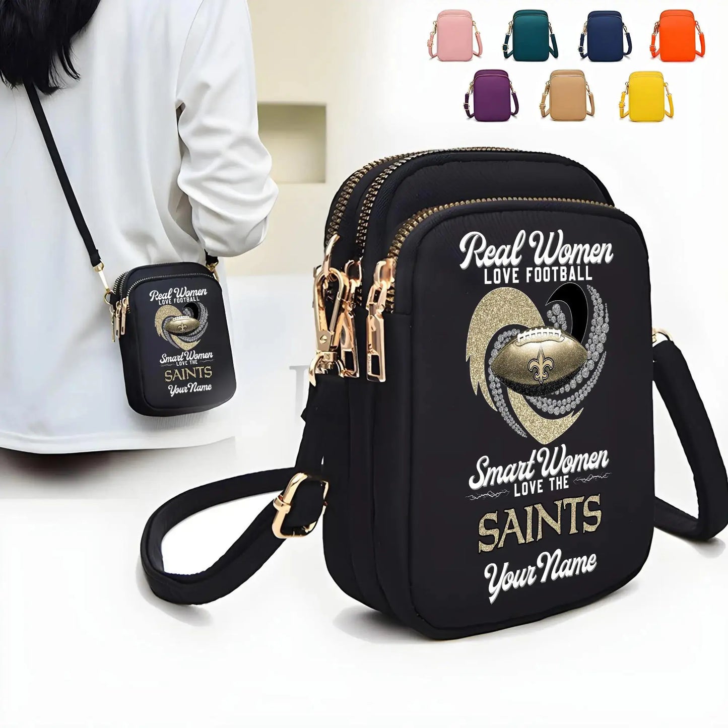 New Orleans Saints Mini Crossbody Bag for Women New Trending 2025 AZBT2DMCB000076