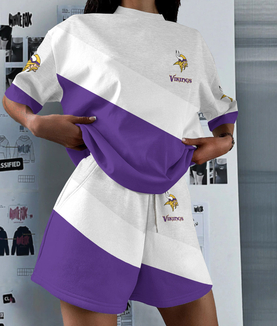 Minnesota Vikings Limited Edition Top And Shorts Two-Piece Suits (1)