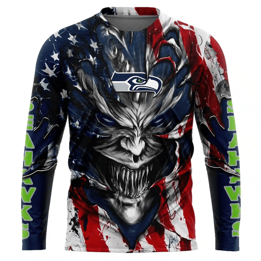 Seattle Seahawks All Over Printed T-shirt Sweatshirt Hoodie AZCHD596