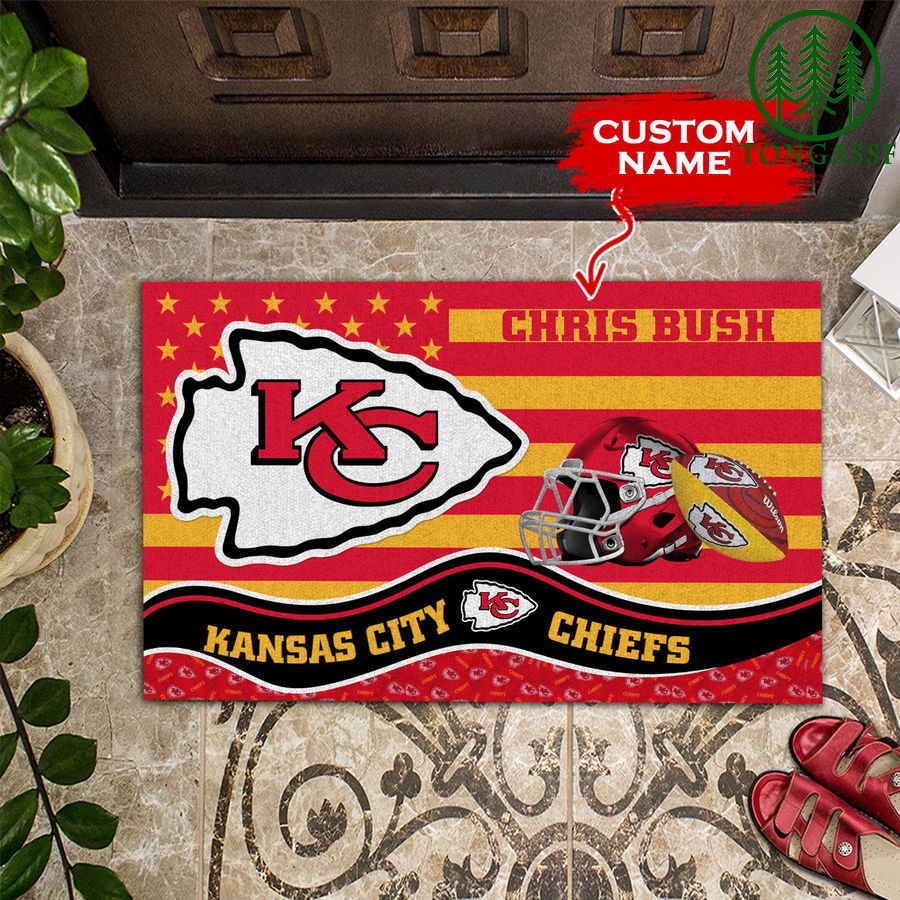 Kansas City Chiefs Personalized Doormat BGDMM595