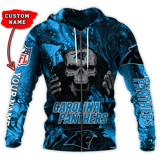 Carolina Panthers Personalized Hoodie and Joggers AZCHD979