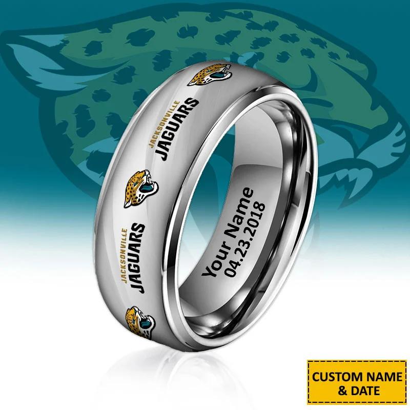 Jacksonville Jaguars Special Stainless Ring Custom Name AZBTSR000063