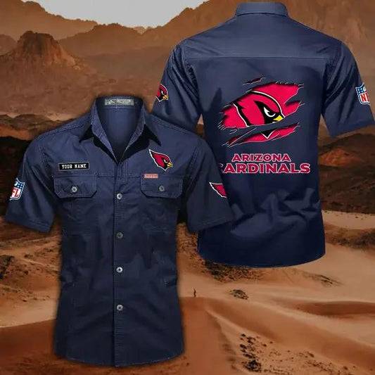 Arizona Cardinals Men’s Short Sleeve Cargo Shirts New 2025 AZBT2DCGS000001