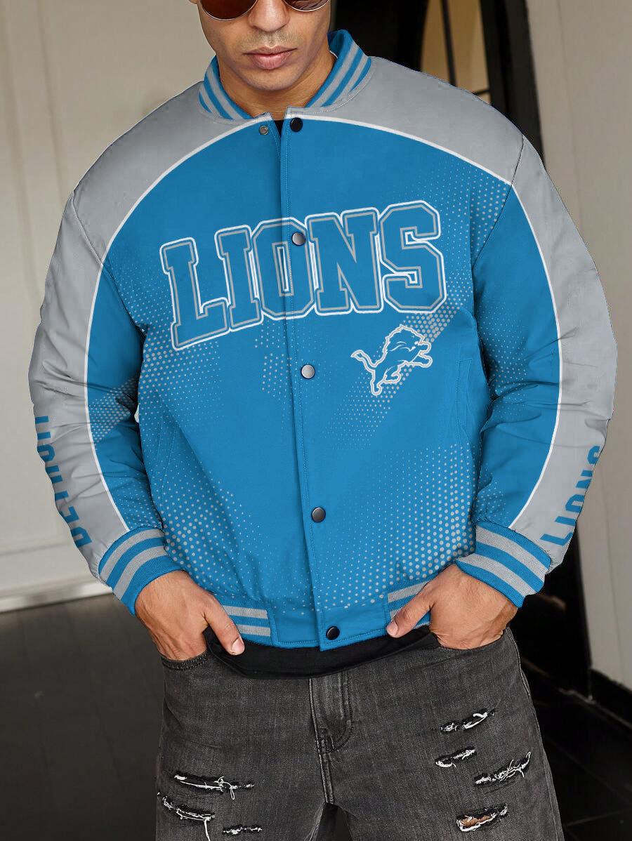 Detroit Lions National Football League Varsity Jacket AZBTVJK000419