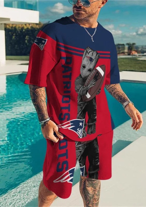 New England Patriots T-shirt and Shorts AZTS579