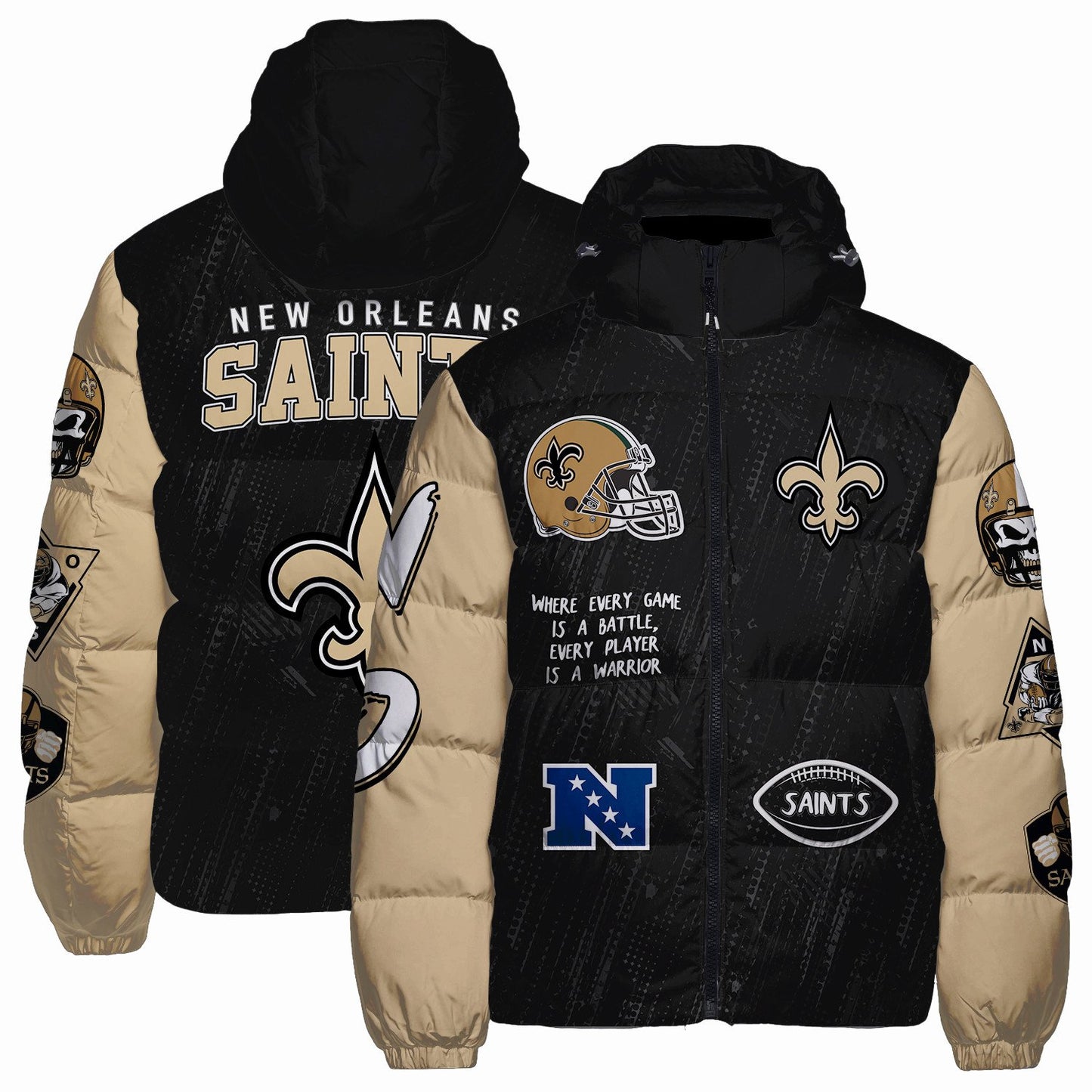 New Orleans Saints CozyCloud Down Jacket AZBTDWJ000315