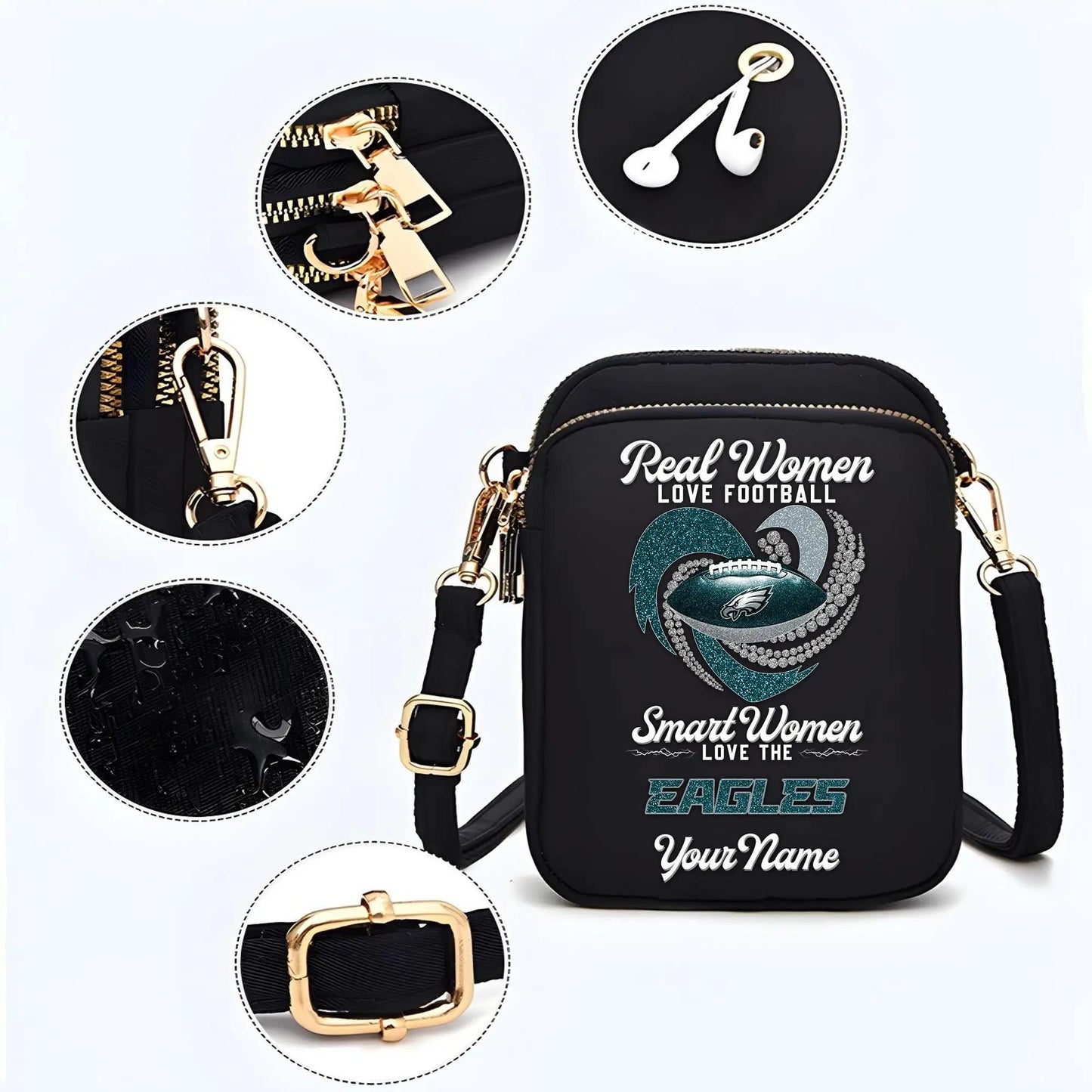 Philadelphia Eagles Mini Crossbody Bag for Women New Trending 2025 AZBT2DMCB000088