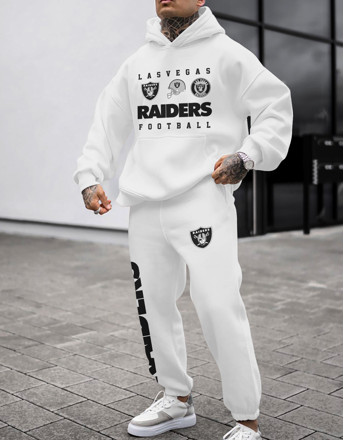Las Vegas Raiders Combo Pullover Hoodie And Sweatpants AZBTPHSP000062