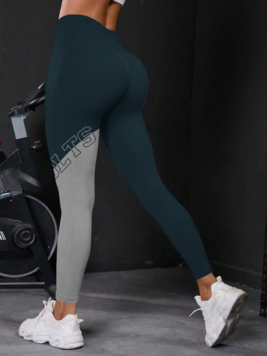 Indianapolis Colts High Waist Push Up Printed Leggings (2)