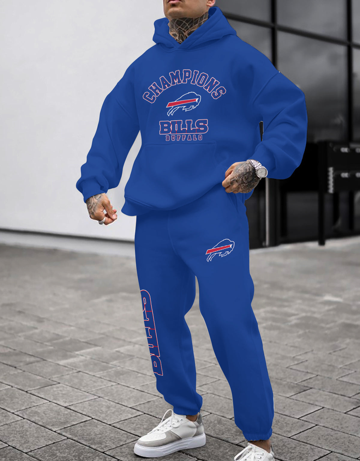 Buffalo Bills Combo Pullover Hoodie And Sweatpants AZBTPHSP000321