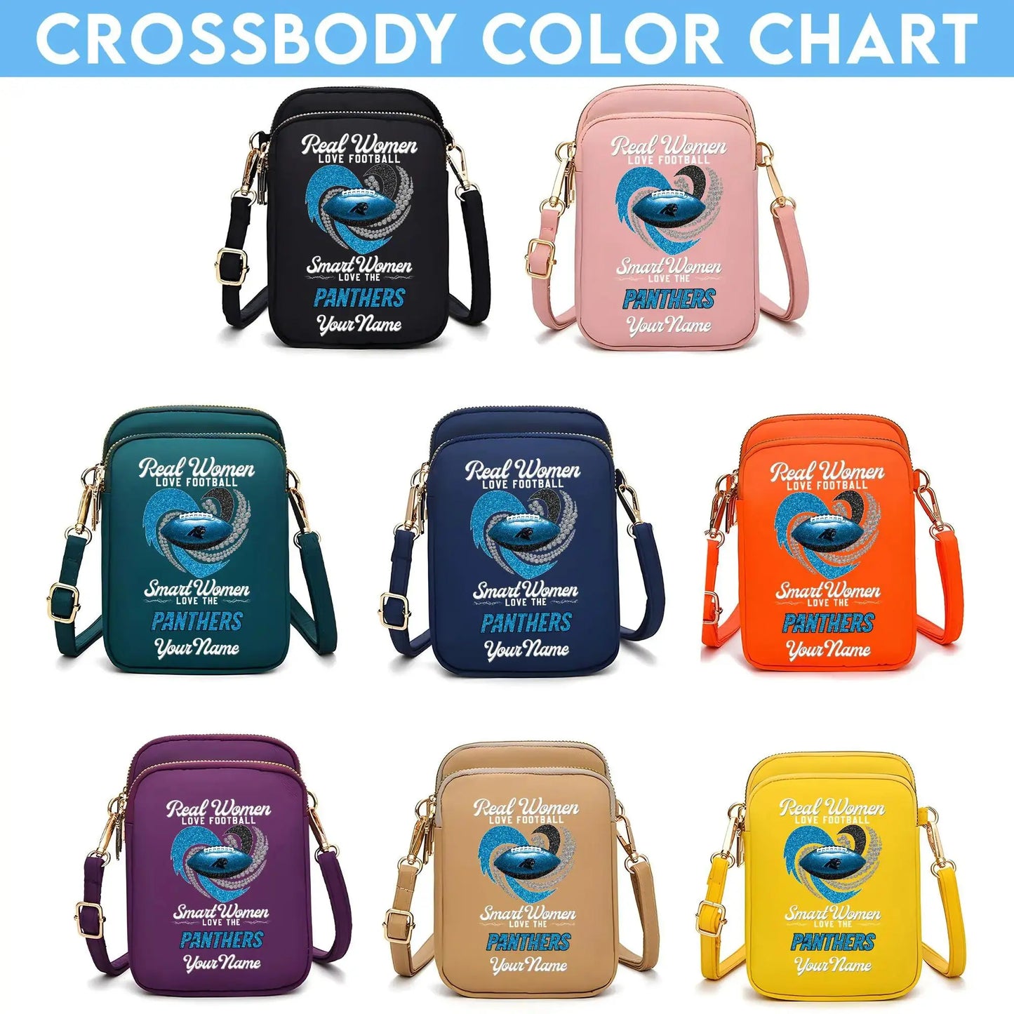 Carolina Panthers Mini Crossbody Bag for Women New Trending 2025 AZBT2DMCB000019