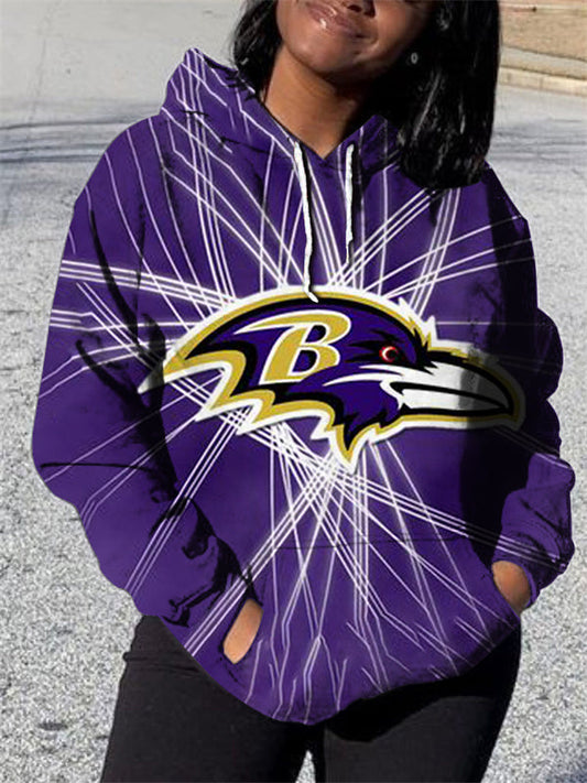 Baltimore Ravens 3D Printed Pocket Pullover Hoodie AZBTPH000172