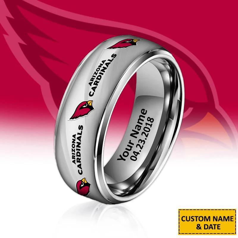 Arizona Cardinals Special Stainless Ring Custom Name AZBTSR000059