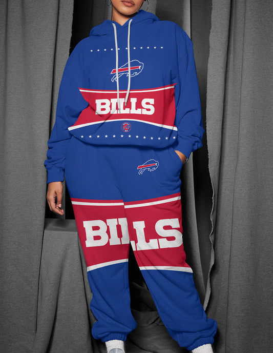 Buffalo Bills Combo Pullover Hoodie And Sweatpants AZBTPHSP000175