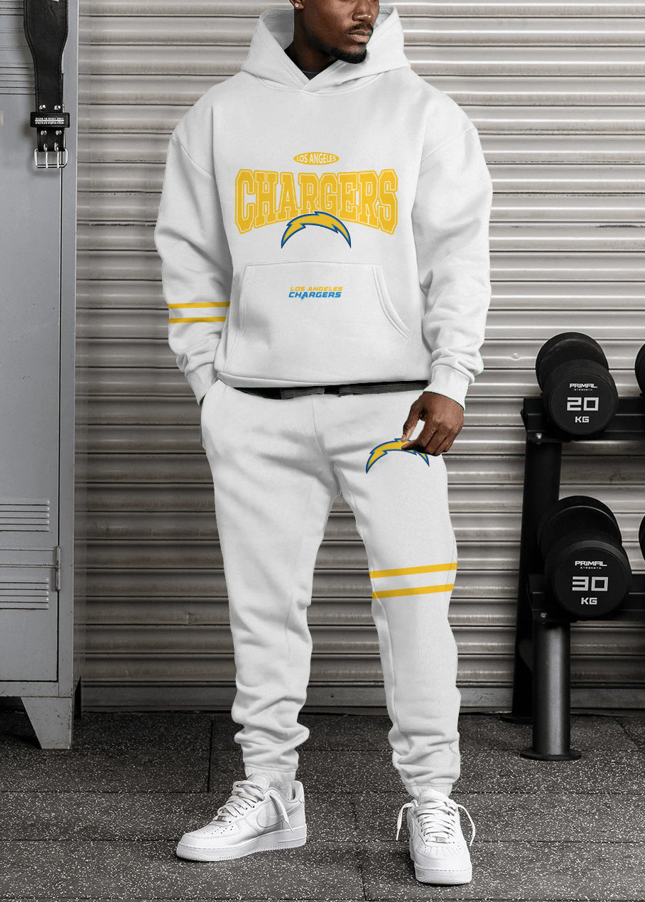 Los Angeles Chargers Combo Pullover Hoodie And Sweatpants AZBTPHSP000475