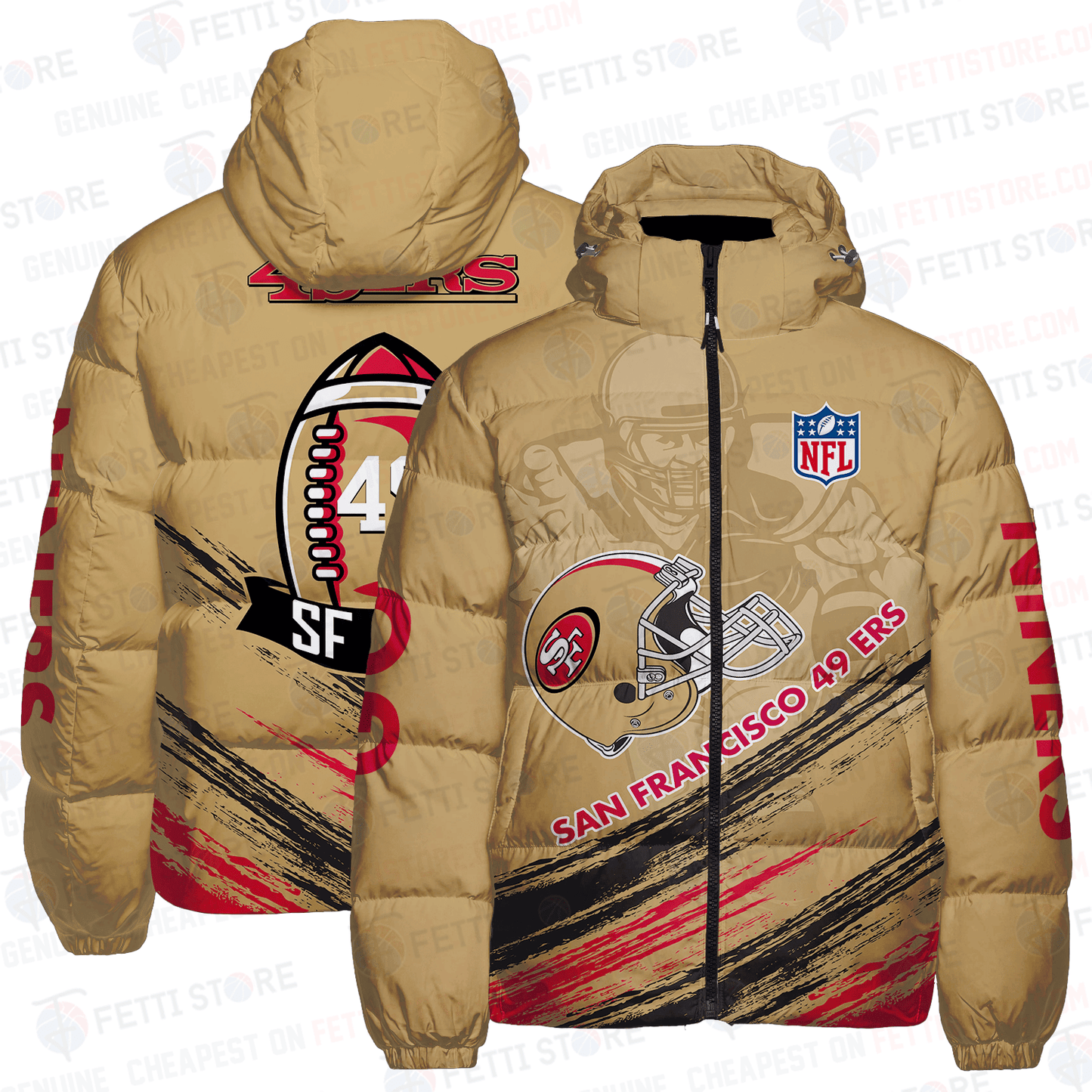 San Francisco 49ers CozyCloud Down Jacket AZBTDWJ000013
