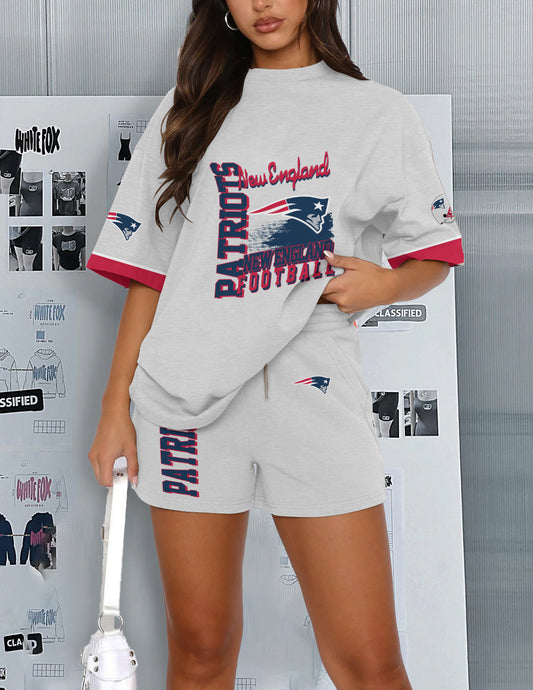 New England Patriots Limited Edition Top And Shorts Two-Piece Suits (2)